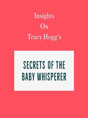 cover image of Insights on Tracy Hogg's Secrets of the Baby Whisperer